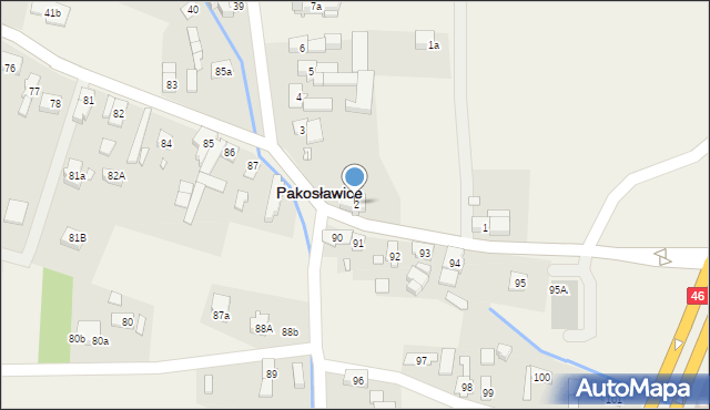 Pakosławice, Pakosławice, 2, mapa Pakosławice