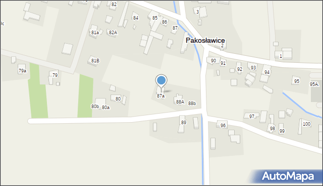 Pakosławice, Pakosławice, 88, mapa Pakosławice