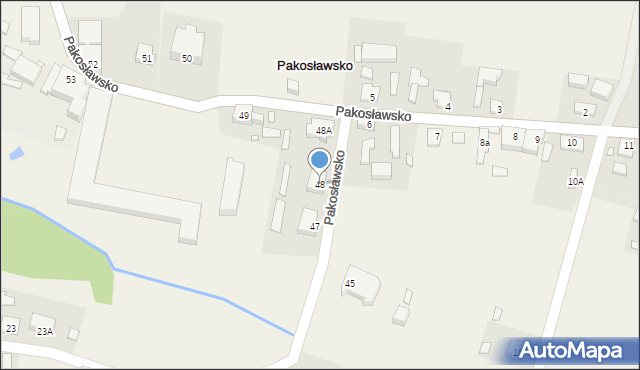 Pakosławsko, Pakosławsko, 48, mapa Pakosławsko