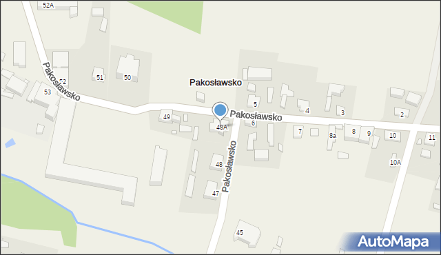 Pakosławsko, Pakosławsko, 48A, mapa Pakosławsko