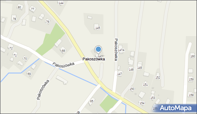 Pakoszówka, Pakoszówka, 146, mapa Pakoszówka