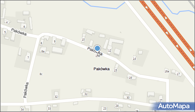 Pakówka, Pakówka, 15b, mapa Pakówka