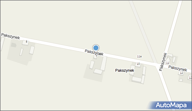 Pakszynek, Pakszynek, 9, mapa Pakszynek