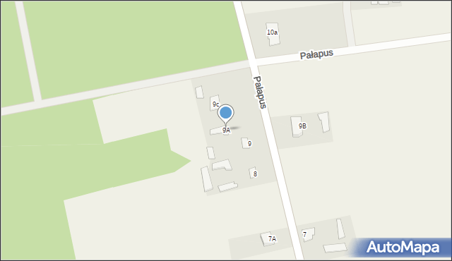 Pałapus, Pałapus, 9A, mapa Pałapus