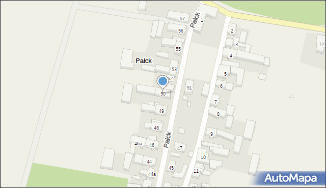 Pałck, Pałck, 50, mapa Pałck