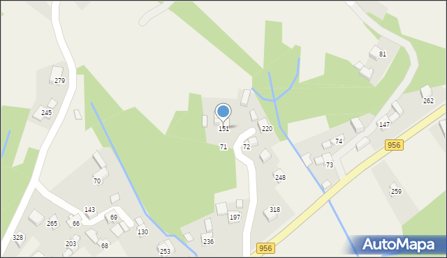 Palcza, Palcza, 151, mapa Palcza