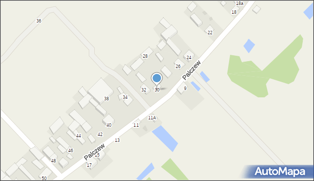 Palczew, Palczew, 30, mapa Palczew