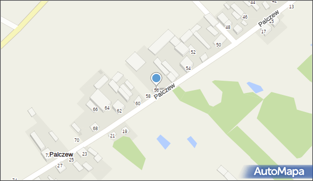 Palczew, Palczew, 56, mapa Palczew