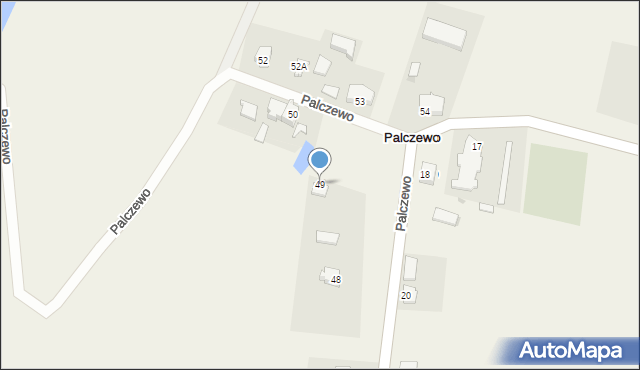 Palczewo, Palczewo, 49, mapa Palczewo