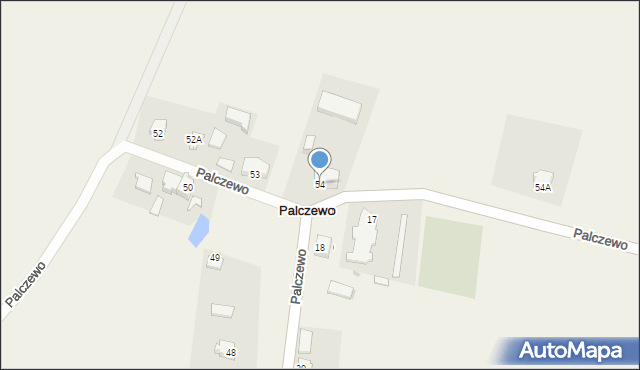 Palczewo, Palczewo, 54, mapa Palczewo