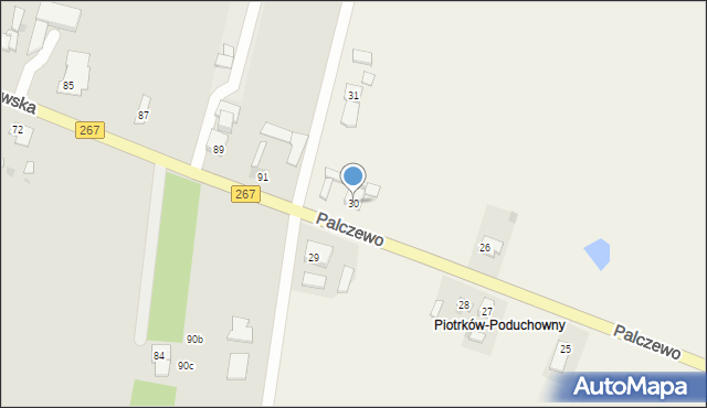 Palczewo, Palczewo, 30, mapa Palczewo