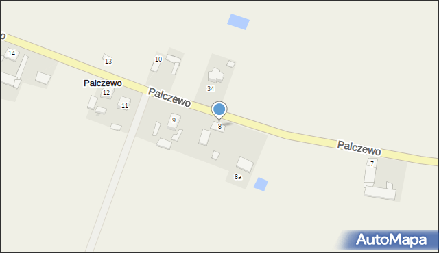 Palczewo, Palczewo, 8, mapa Palczewo