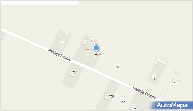 Palikije Drugie, Palikije Drugie, 76b, mapa Palikije Drugie