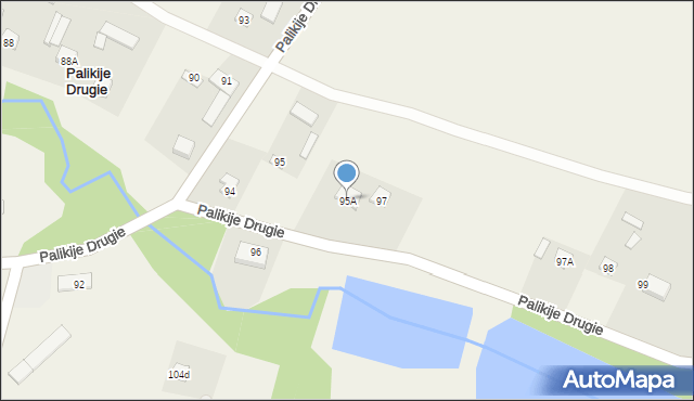 Palikije Drugie, Palikije Drugie, 95A, mapa Palikije Drugie