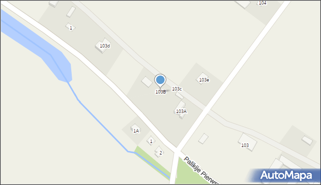 Palikije Pierwsze, Palikije Pierwsze, 103B, mapa Palikije Pierwsze