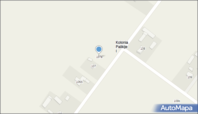Palikije Pierwsze, Palikije Pierwsze, 107a, mapa Palikije Pierwsze