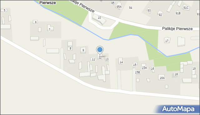 Palikije Pierwsze, Palikije Pierwsze, 12, mapa Palikije Pierwsze