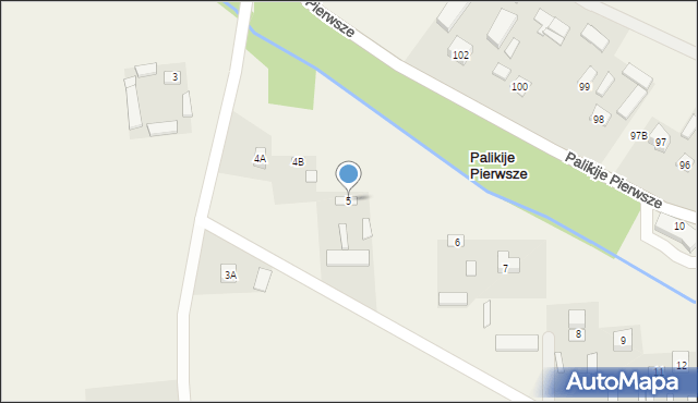 Palikije Pierwsze, Palikije Pierwsze, 5, mapa Palikije Pierwsze
