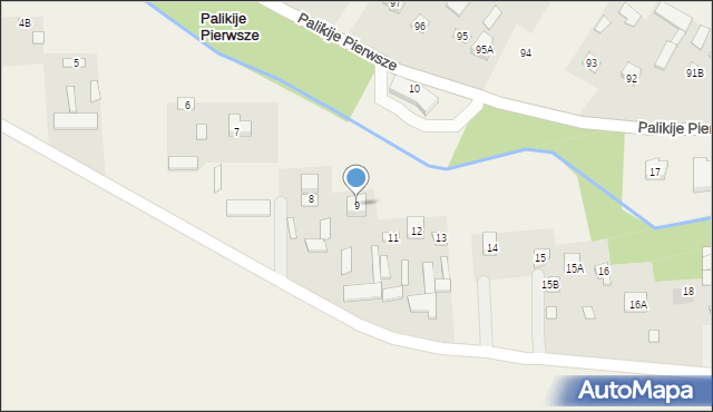 Palikije Pierwsze, Palikije Pierwsze, 9, mapa Palikije Pierwsze
