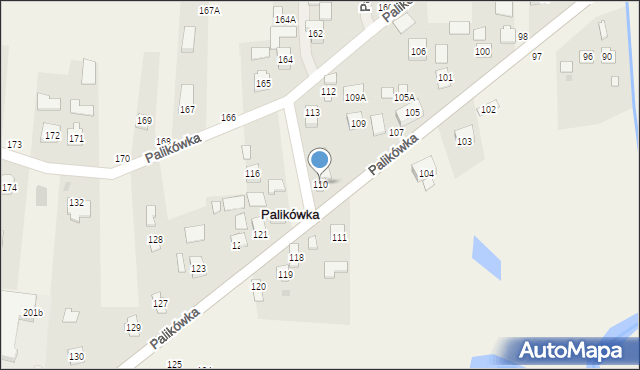 Palikówka, Palikówka, 110, mapa Palikówka
