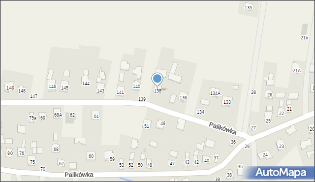 Palikówka, Palikówka, 138, mapa Palikówka