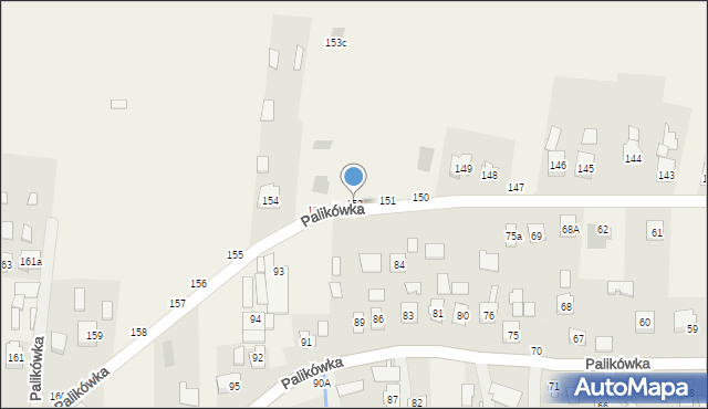 Palikówka, Palikówka, 152, mapa Palikówka