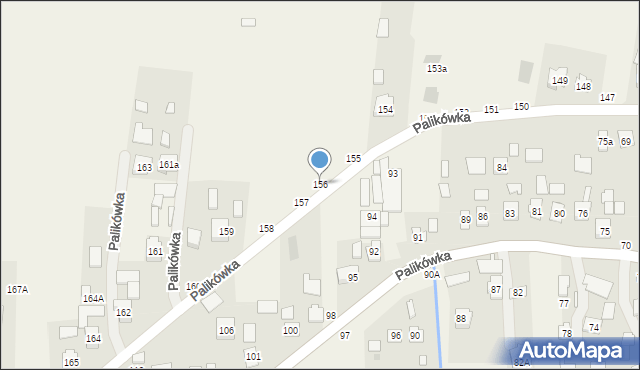Palikówka, Palikówka, 156, mapa Palikówka