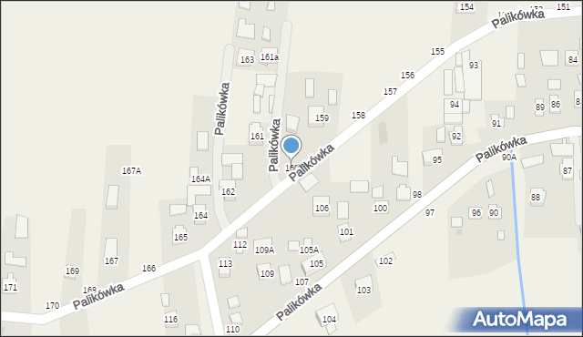 Palikówka, Palikówka, 160, mapa Palikówka