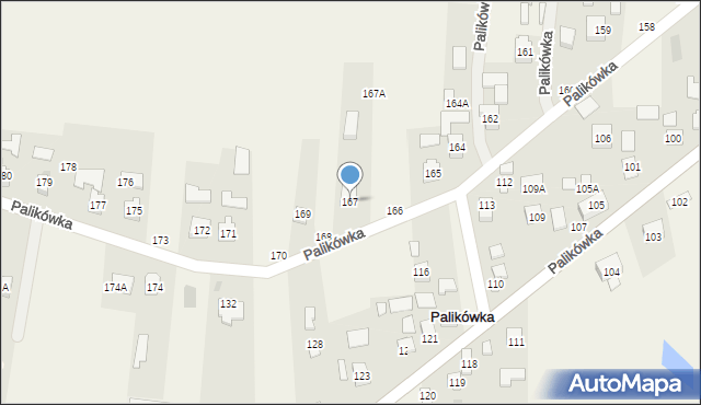 Palikówka, Palikówka, 167, mapa Palikówka