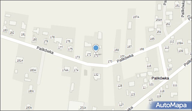 Palikówka, Palikówka, 171, mapa Palikówka