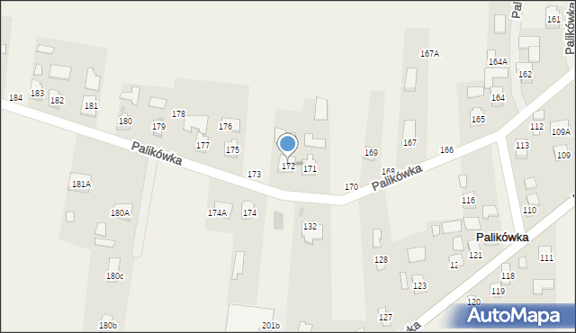 Palikówka, Palikówka, 172, mapa Palikówka