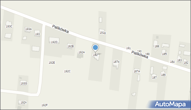 Palikówka, Palikówka, 192, mapa Palikówka
