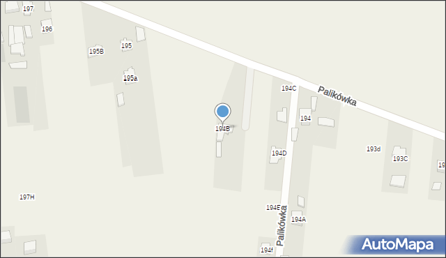 Palikówka, Palikówka, 194B, mapa Palikówka