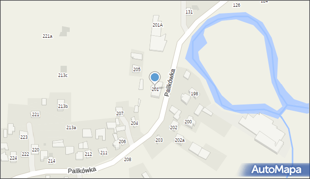 Palikówka, Palikówka, 201, mapa Palikówka