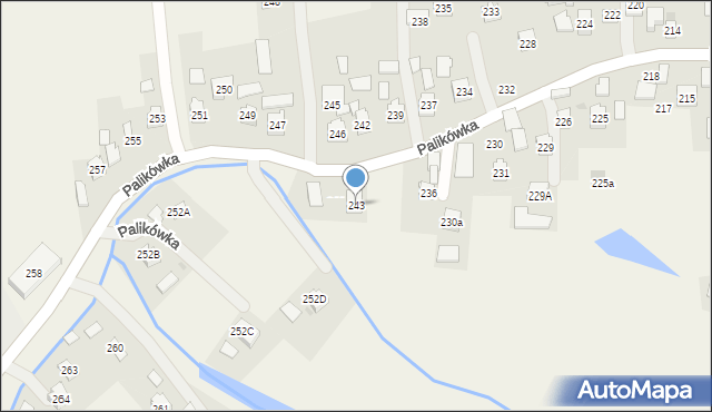 Palikówka, Palikówka, 243, mapa Palikówka