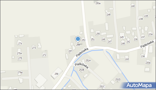 Palikówka, Palikówka, 255, mapa Palikówka