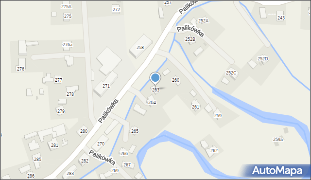 Palikówka, Palikówka, 263, mapa Palikówka