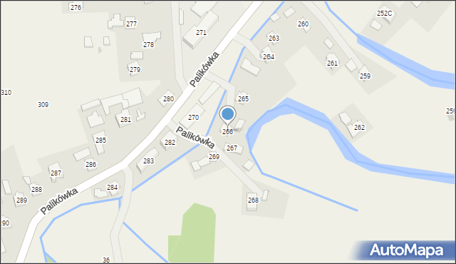 Palikówka, Palikówka, 266, mapa Palikówka