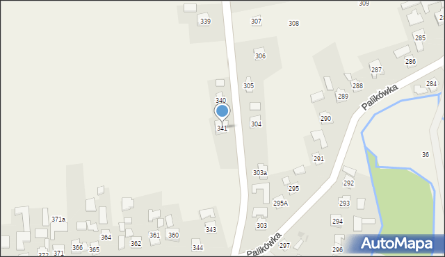 Palikówka, Palikówka, 341, mapa Palikówka