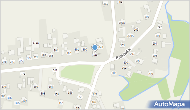 Palikówka, Palikówka, 344, mapa Palikówka