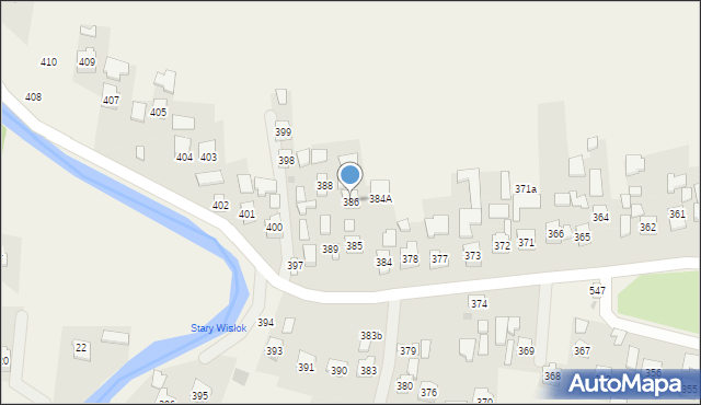 Palikówka, Palikówka, 386, mapa Palikówka