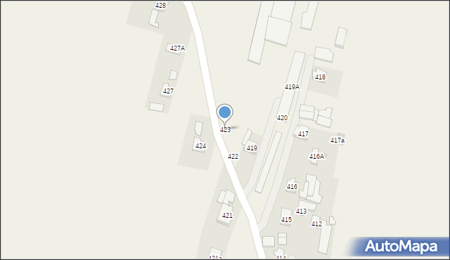 Palikówka, Palikówka, 423, mapa Palikówka