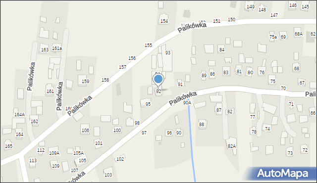 Palikówka, Palikówka, 92, mapa Palikówka