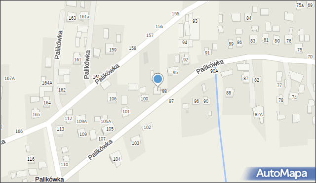 Palikówka, Palikówka, 99, mapa Palikówka