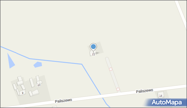 Paliszewo, Paliszewo, 11, mapa Paliszewo