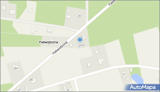 Paliwodzizna, Paliwodzizna, 17, mapa Paliwodzizna
