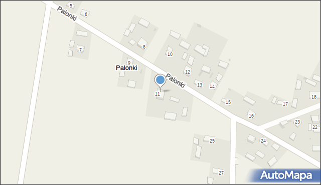 Palonki, Palonki, 9a, mapa Palonki