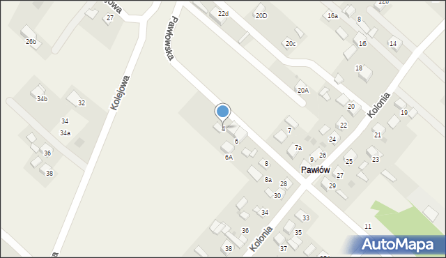 Palowice, Pawłowska, 4, mapa Palowice