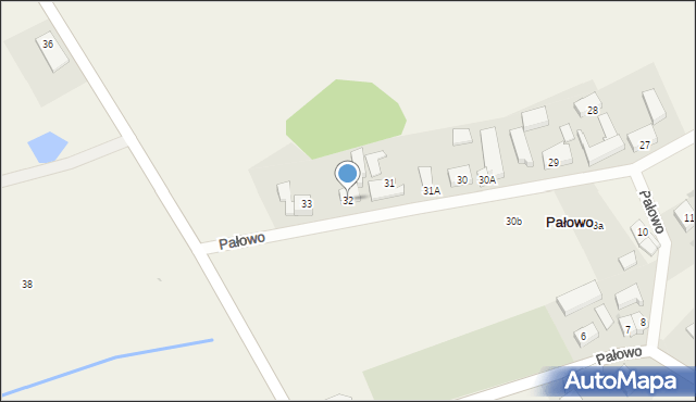 Pałowo, Pałowo, 32, mapa Pałowo