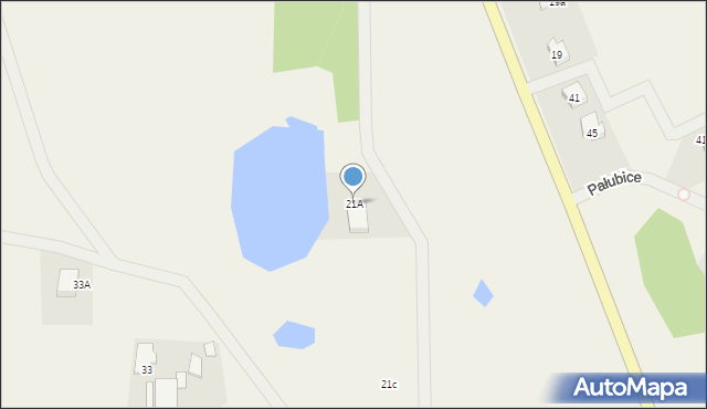Pałubice, Pałubice, 21A, mapa Pałubice